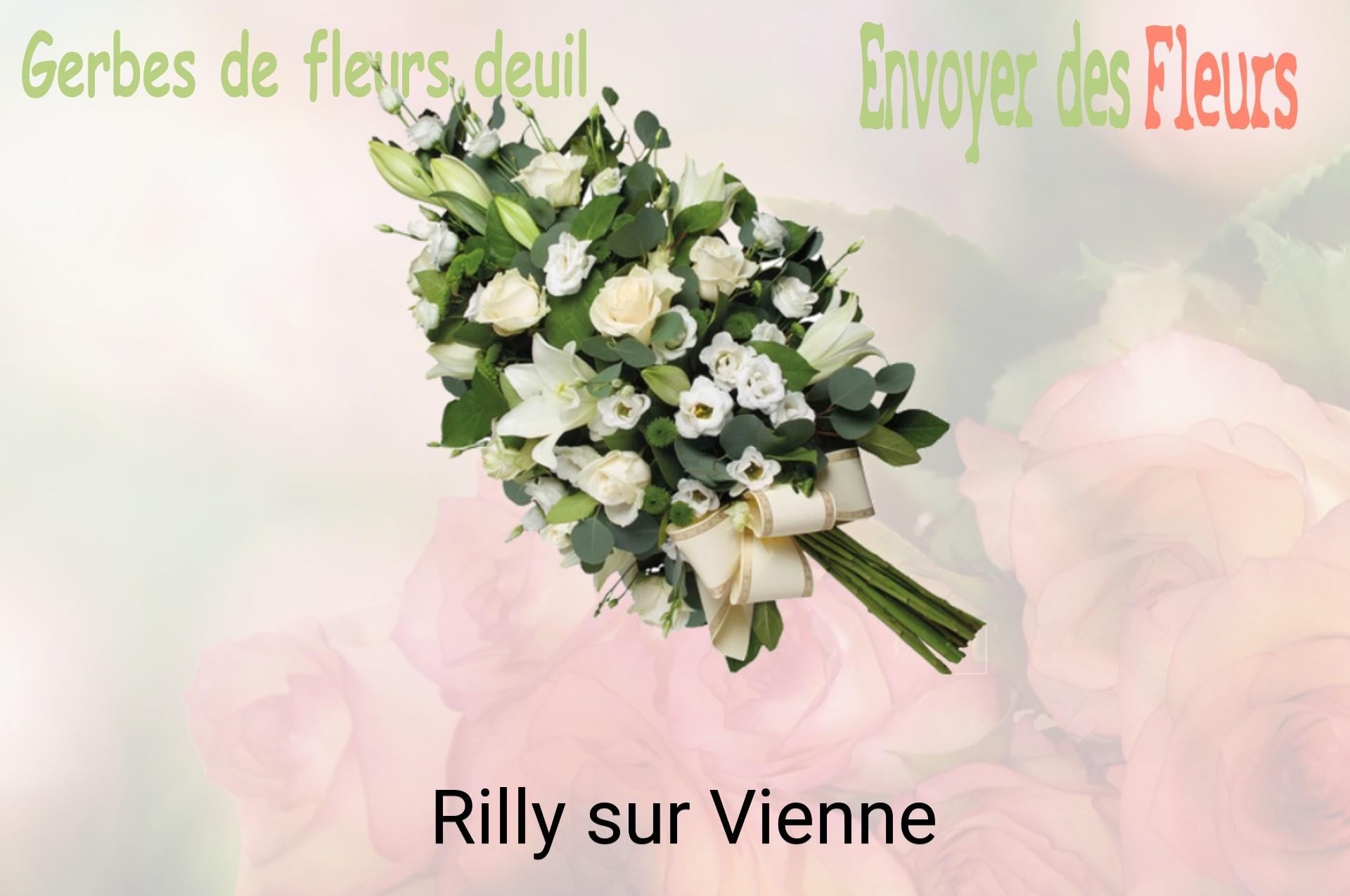 Gerbe de fleurs de deuil livrée à Rilly-sur-Vienne